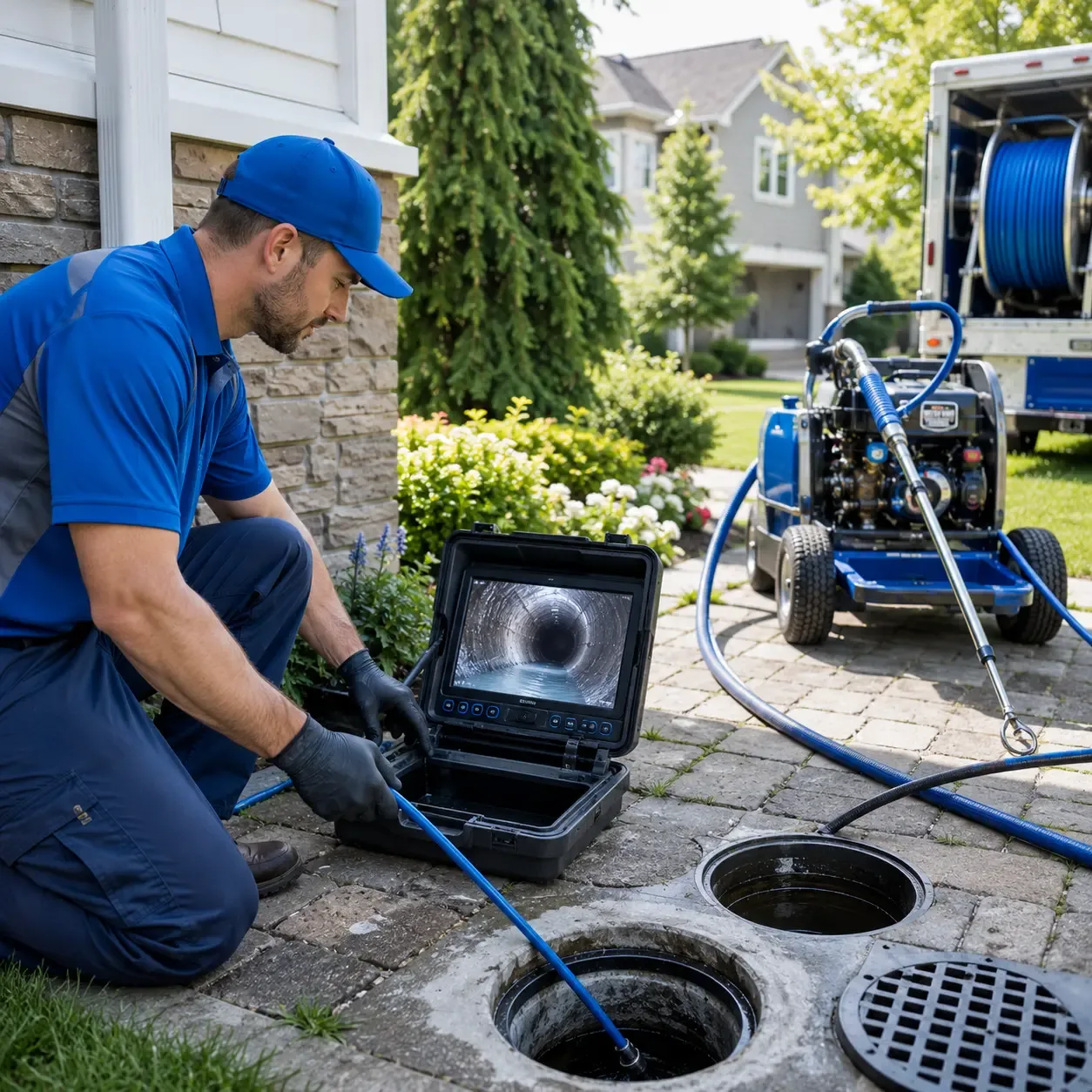 Outdoor drain cleaning professionals serving Floral Park, NY